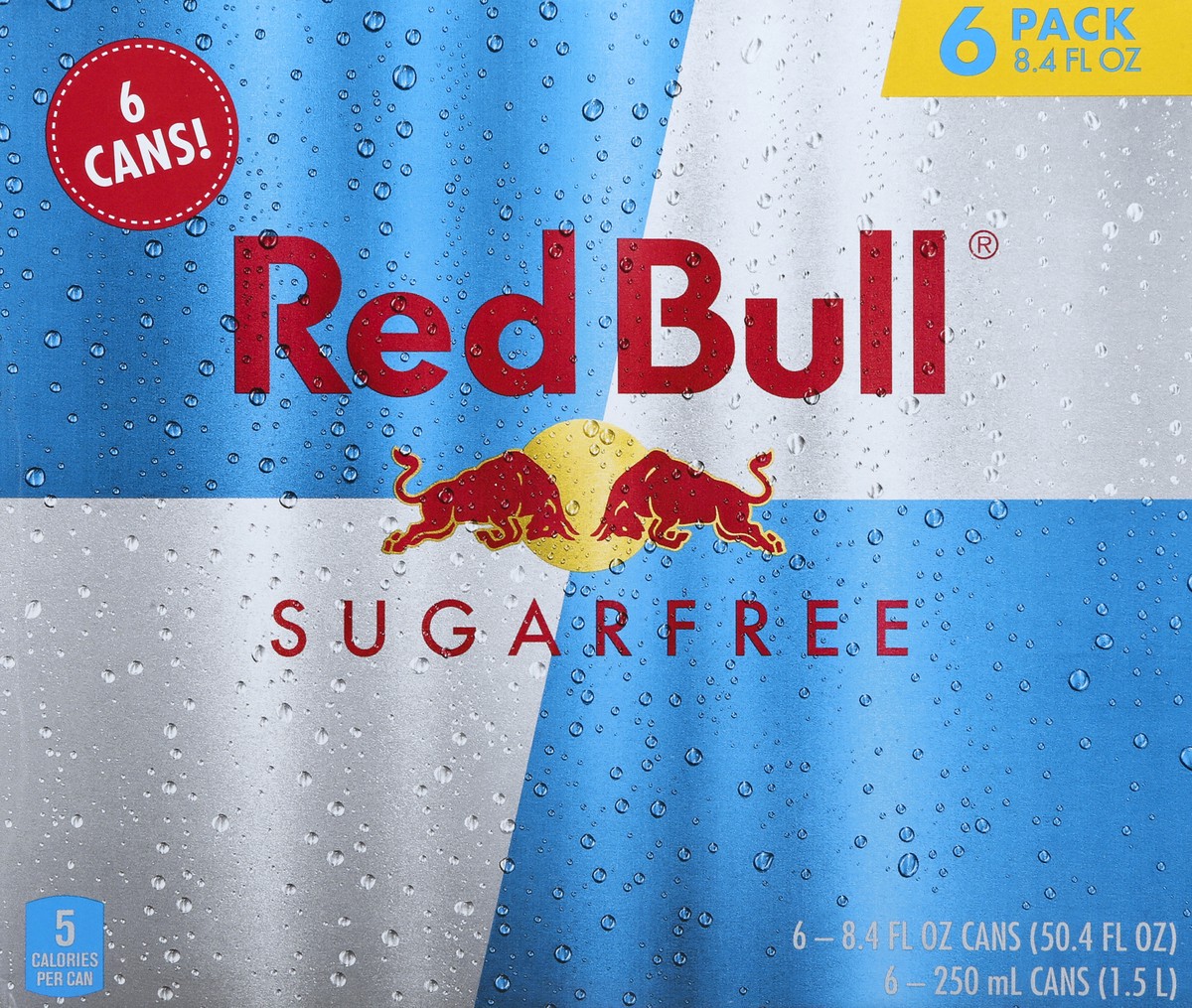 slide 6 of 7, Red Bull Sugarfree Energy Drink 6 - 8.4 fl oz Cans, 6 ct