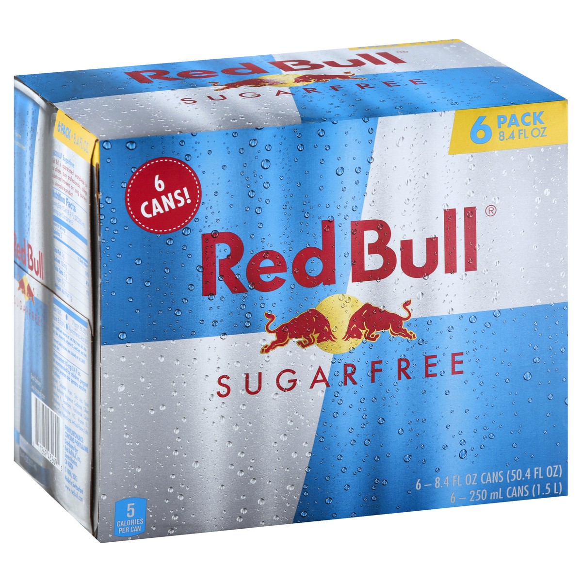 slide 7 of 7, Red Bull Sugarfree Energy Drink 6 - 8.4 fl oz Cans, 6 ct