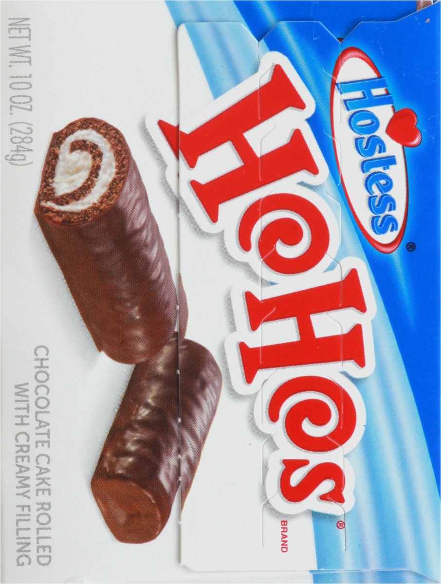 slide 9 of 10, HOSTESS HOHOS, Rolled Chocolate Cake With Creamy Filling, Individually Wrapped - 10 Count /10 oz, 10 oz