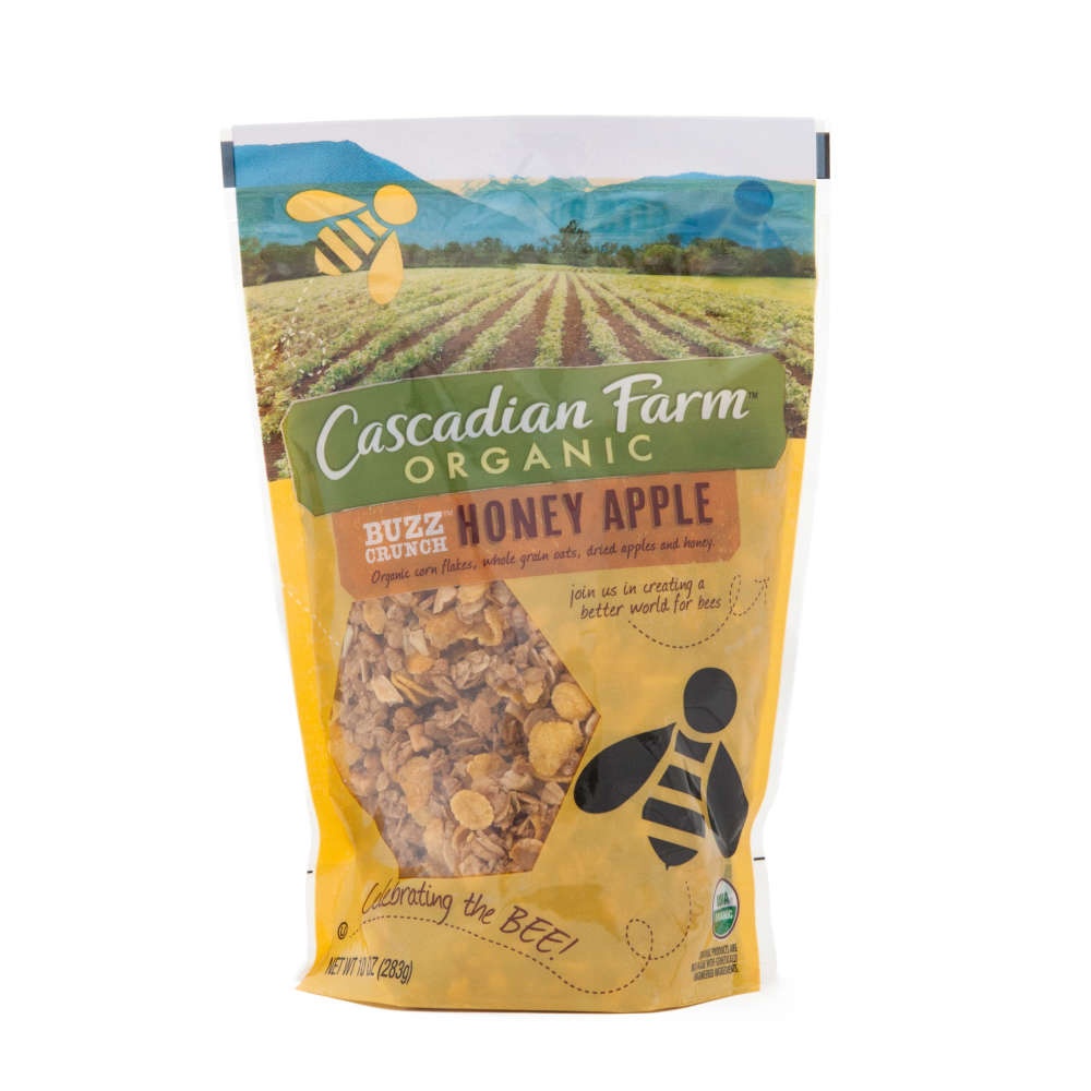 slide 1 of 1, Cascadian Farm Granola Honey Apple Buzz Organic, 10 oz