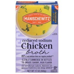Manischewitz Chicken Broth Reduced Sodium