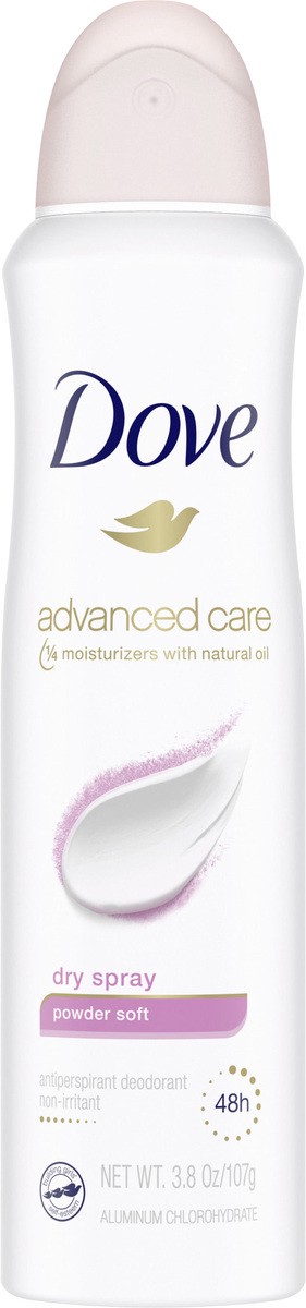 slide 2 of 3, Dove Advanced Care Antiperspirant Deodorant Spray Powder Soft, 3.8 oz, 3.8 oz