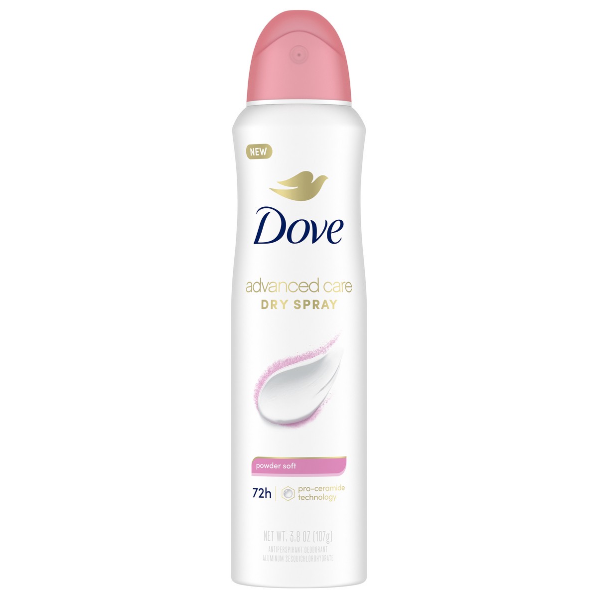 slide 1 of 3, Dove Advanced Care Dry Spray Antiperspirant Deodorant Powder Soft, 3.8 oz, 3.8 oz