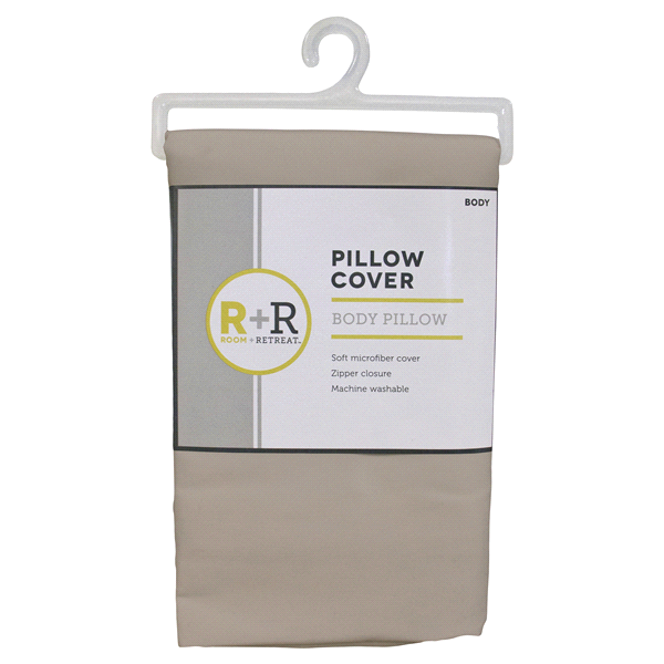 slide 1 of 2, Room + Retreat Body Pillow Protector, Khaki, 1 ct
