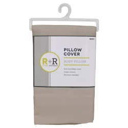 Room + Retreat Body Pillow Protector, Khaki