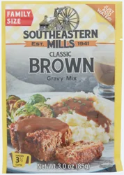 Southeastern Mills Family Size Classic Brown Gravy Mix - 3 oz