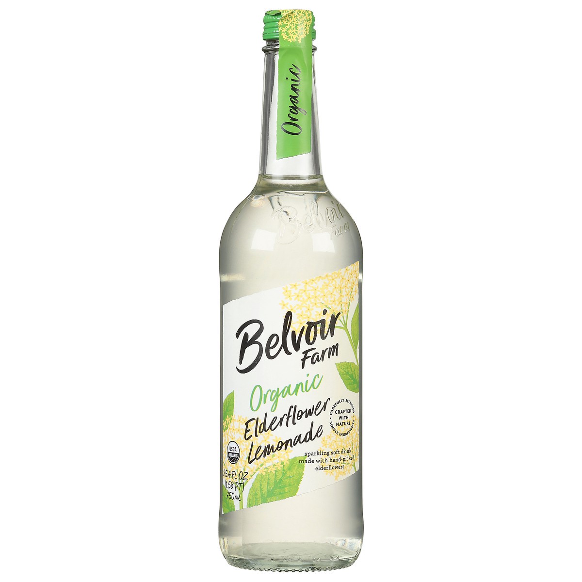 slide 1 of 9, Belvoir Farm Organic Elderflower Lemonade Sparkling Soft Drink - 25.4 fl oz, 25.4 fl oz