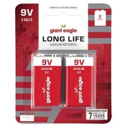 Giant Eagle 9 Volt Alkaline Batteries