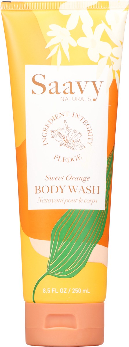 slide 8 of 9, Saavy Naturals Wash Body Sweet Orange, 1 ct