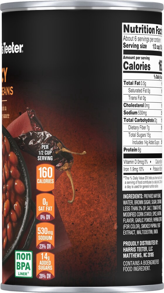 slide 2 of 4, Harris Teeter® Spicy Baked Beans Can, 28 oz