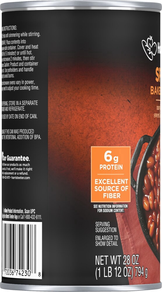 slide 3 of 4, Harris Teeter® Spicy Baked Beans Can, 28 oz