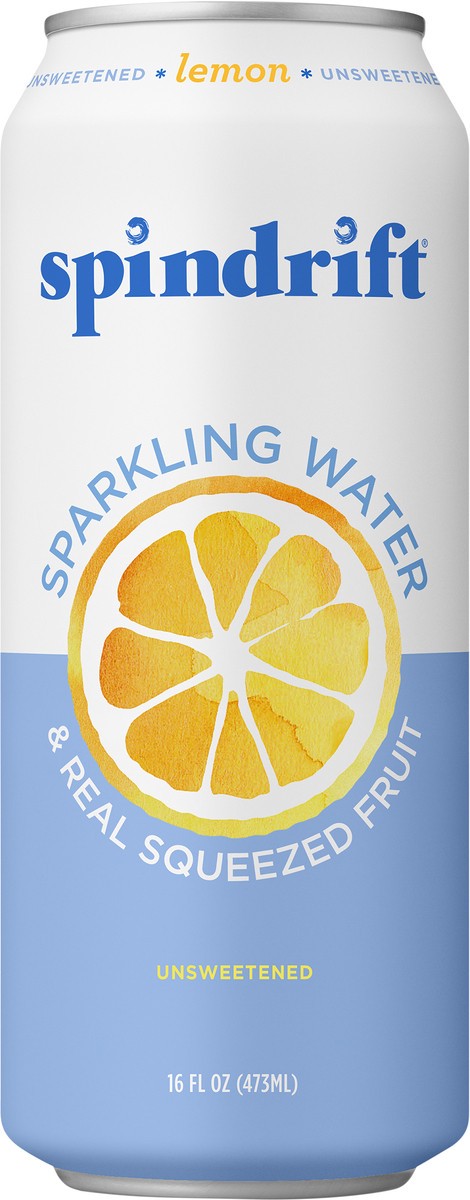 slide 4 of 4, Spindrift Lemon Sparkling Water Can - 16 fl oz, 16 fl oz