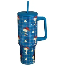 Peanuts Western Snoopy Stainless Steel Tumbler with Straw