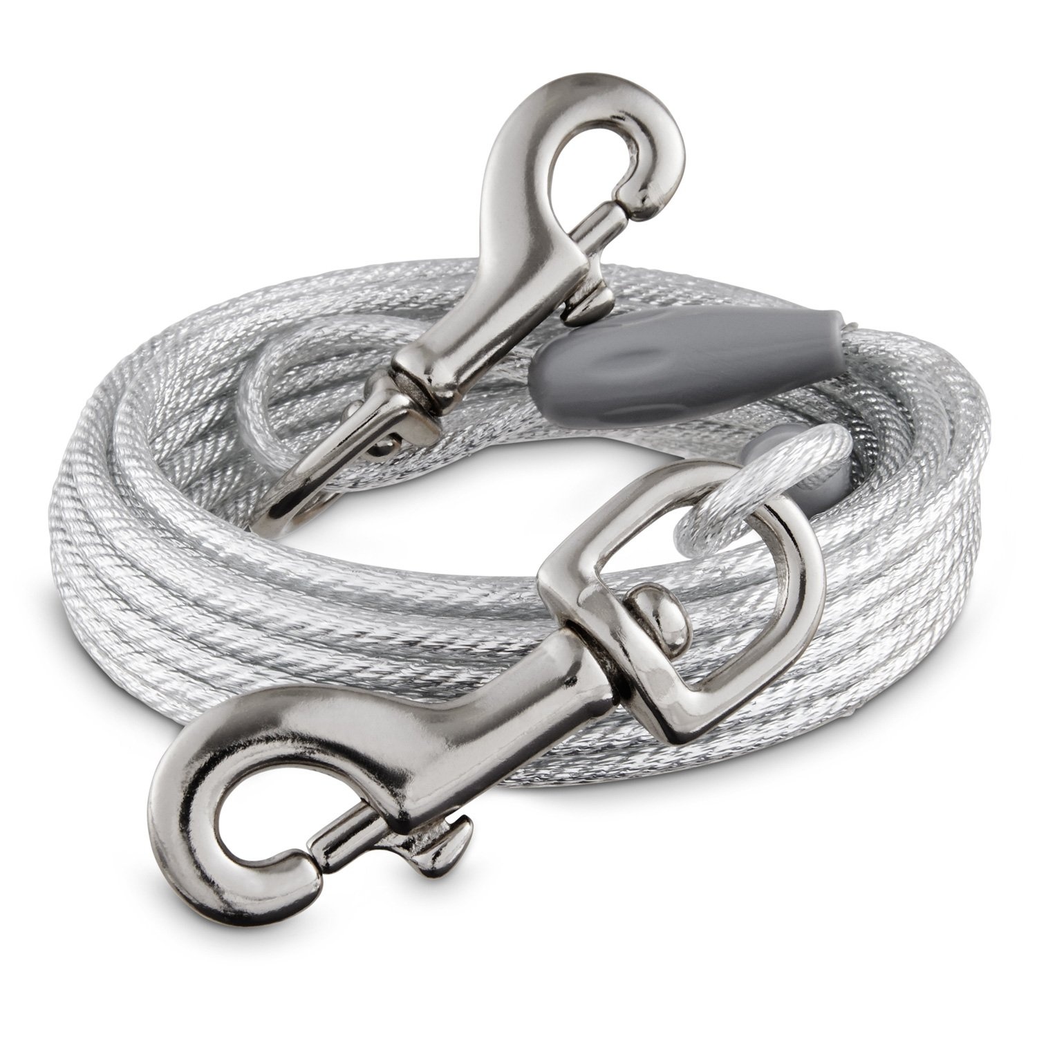 slide 1 of 1, You & Me Reflective Large Free to Flex Dog Tie-Out Cable, LG