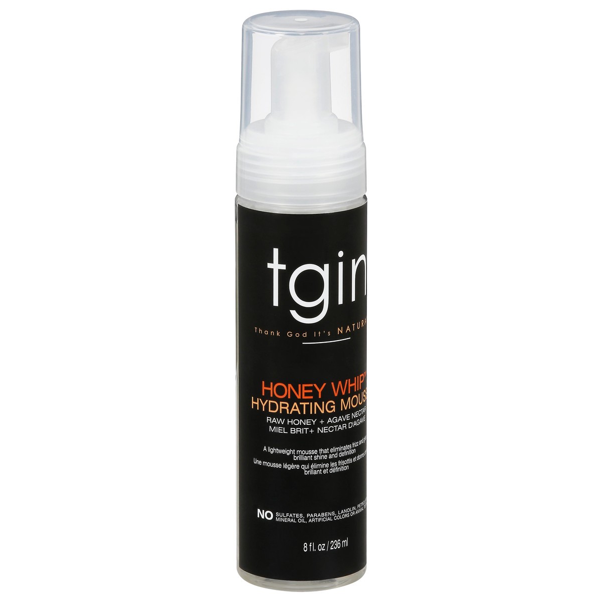 slide 2 of 9, TGIN Honey Whip Raw Honey + Agave Nectar Hydrating Mousse 8 fl oz, 8 fl oz