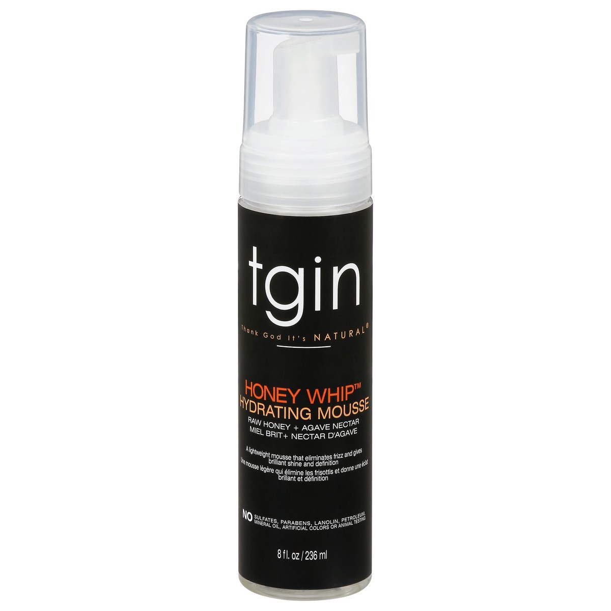 slide 1 of 9, TGIN Honey Whip Raw Honey + Agave Nectar Hydrating Mousse 8 fl oz, 8 fl oz