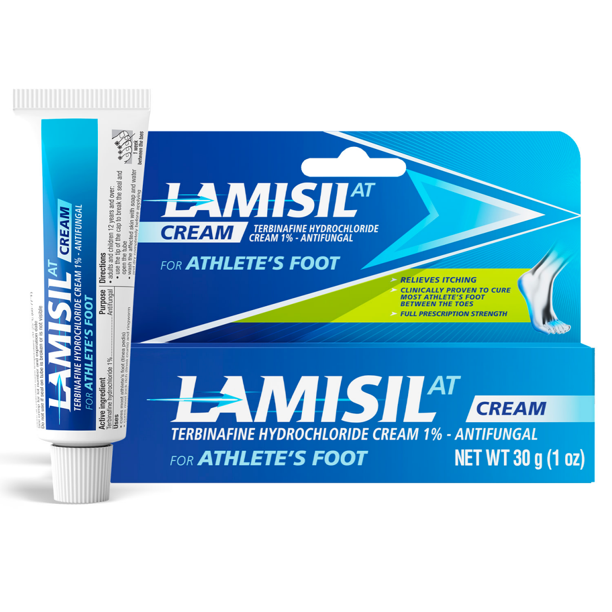 slide 1 of 25, Lamisil Athletes Foot Cream, 1 oz