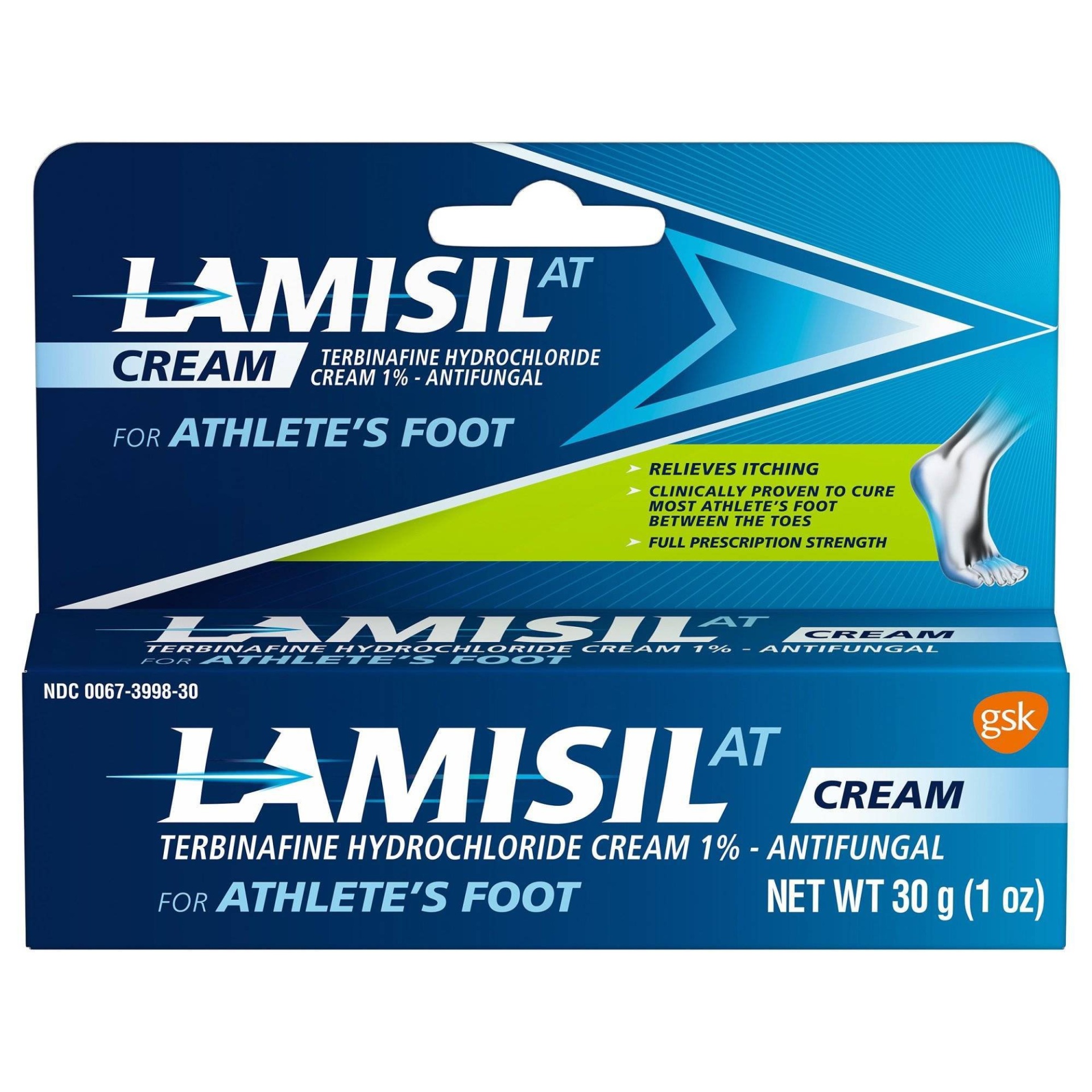 slide 1 of 2, Lamisil Athletes Foot Cream, 1 oz