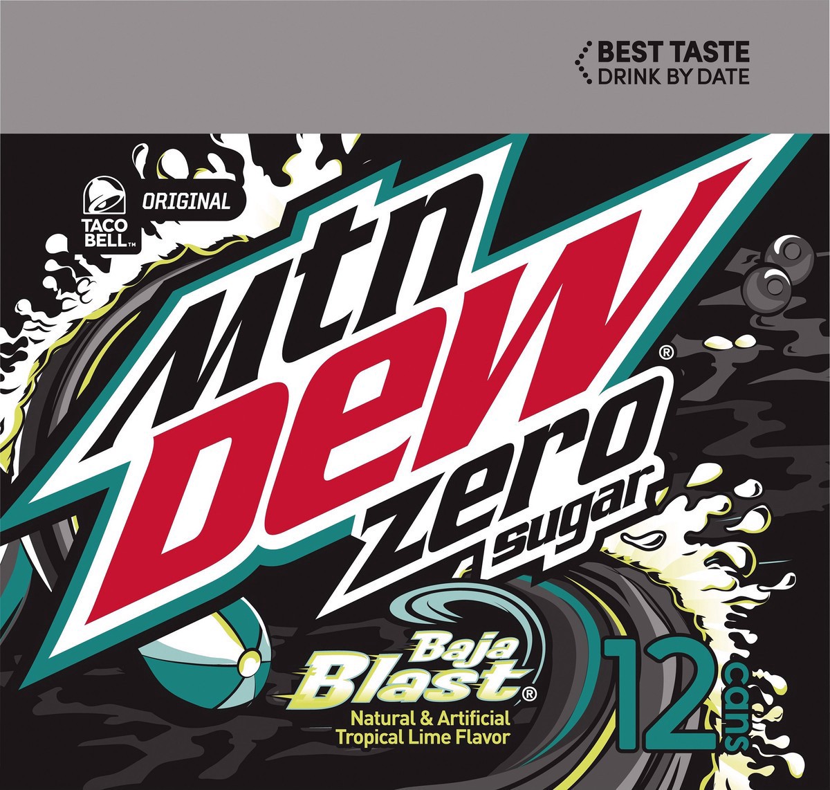 slide 3 of 9, Mountain Dew Baja Blast Zero Sugar - 12 ct; 12 fl oz, 12 ct; 12 fl oz