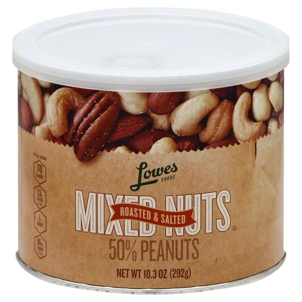 slide 1 of 1, Lowes Foods Mixed Nuts, 10.3 oz