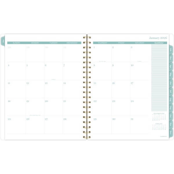 slide 3 of 10, Cambridge® Amaze 2026 Customizable Weekly Monthly Planner, Large, 8 1/2"" x 11"", 1 ct