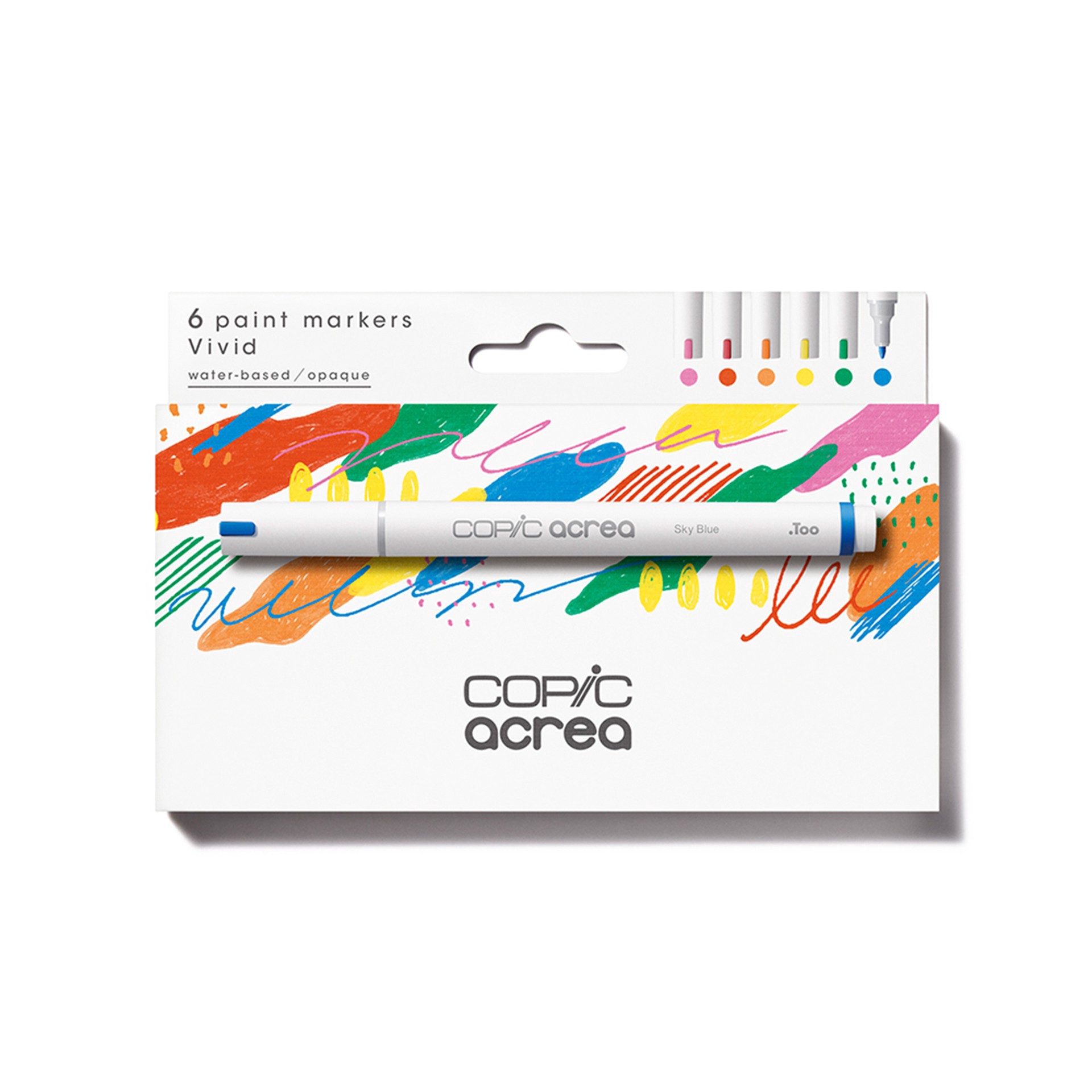 slide 2 of 4, Copic Acrea Vivid Marker Set, 0.8 mm