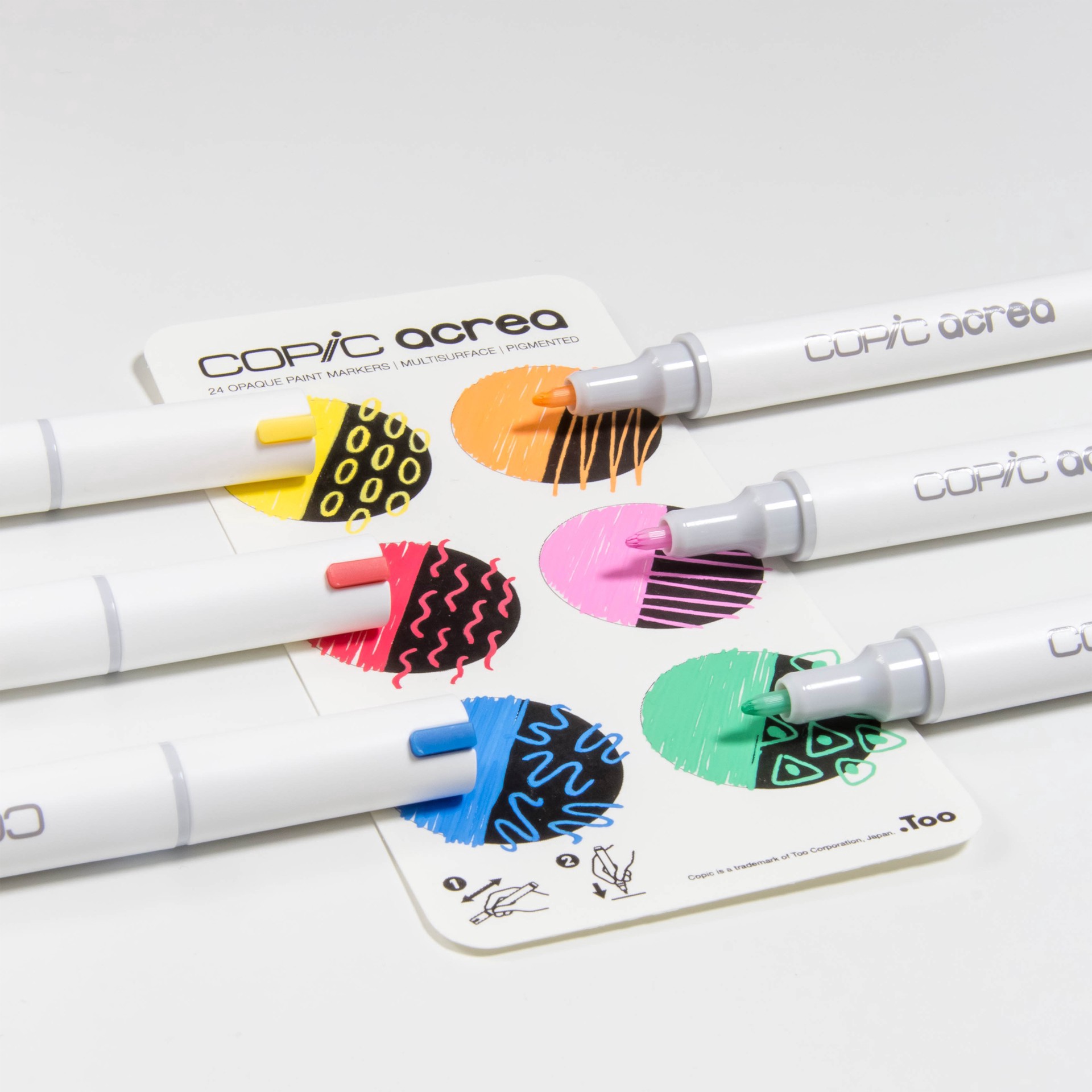 slide 4 of 4, Copic Acrea Vivid Marker Set, 0.8 mm