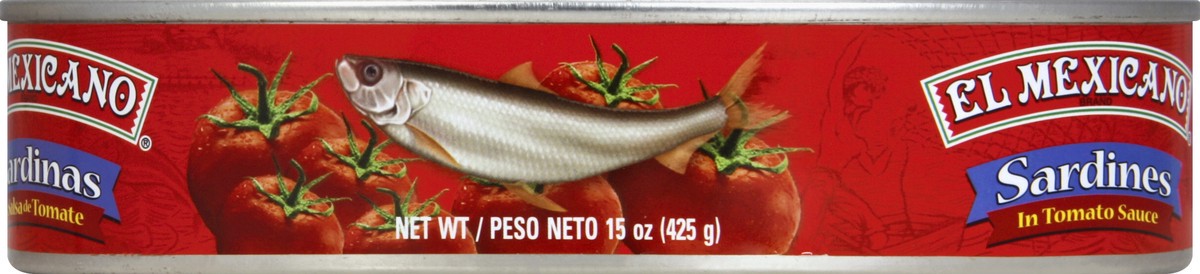 slide 1 of 1, El Mexicano Sardinas En Salsadetomate(Sardines&Tomato Sauce), 15 oz