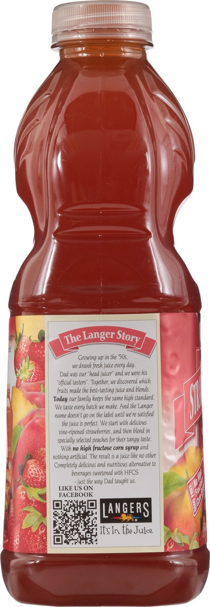 slide 7 of 11, Langers Strawberry Peach Juice Cocktail 64 fl oz, 64 fl oz