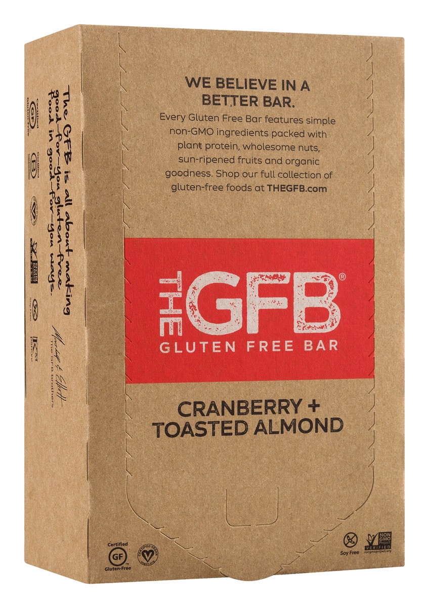 slide 2 of 11, The Gluten Free Bar Cranberry Toasted Almond, 12 ct