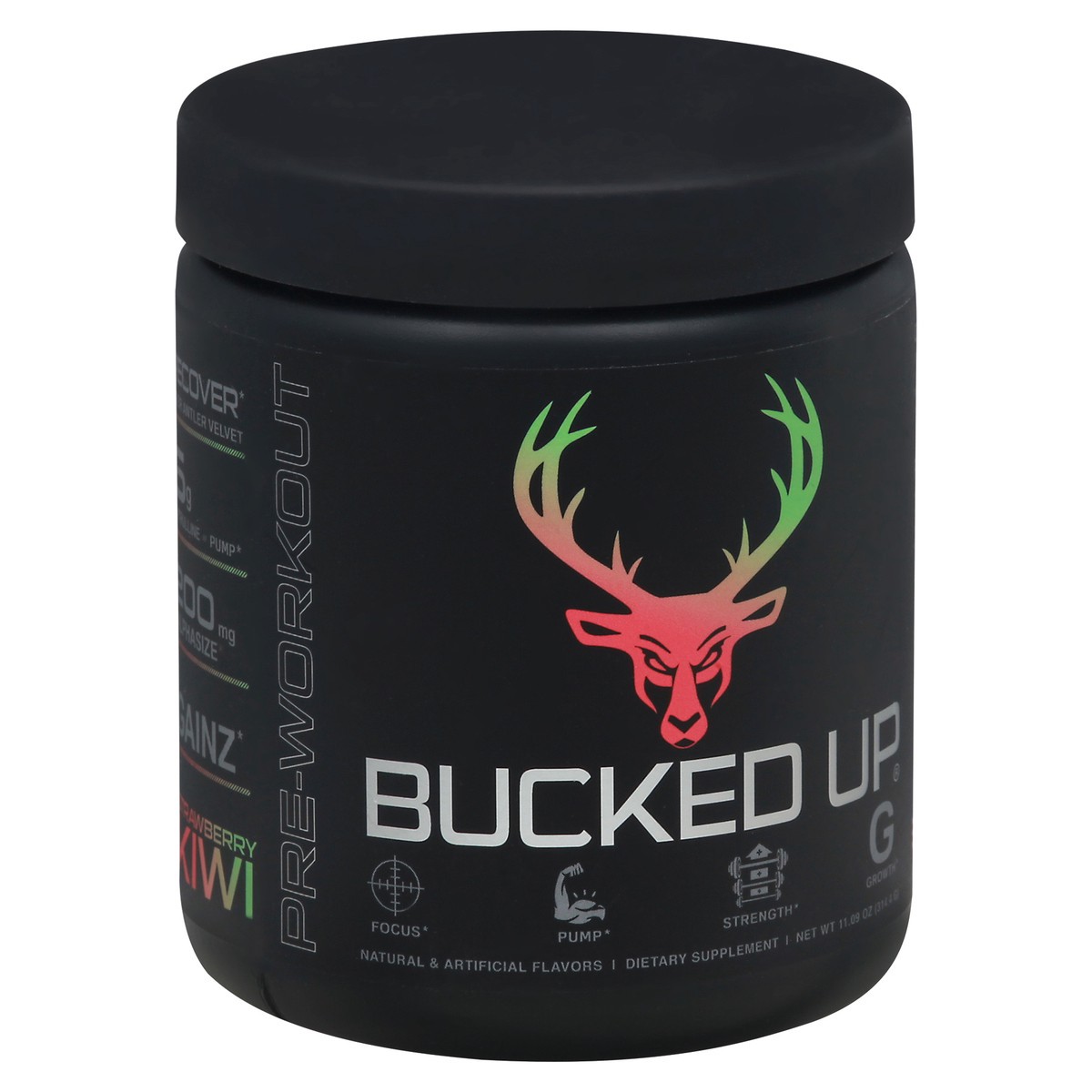 slide 3 of 9, Bucked Up Strawberry Kiwi Pre-Workout 11.09 oz, 11.09 oz