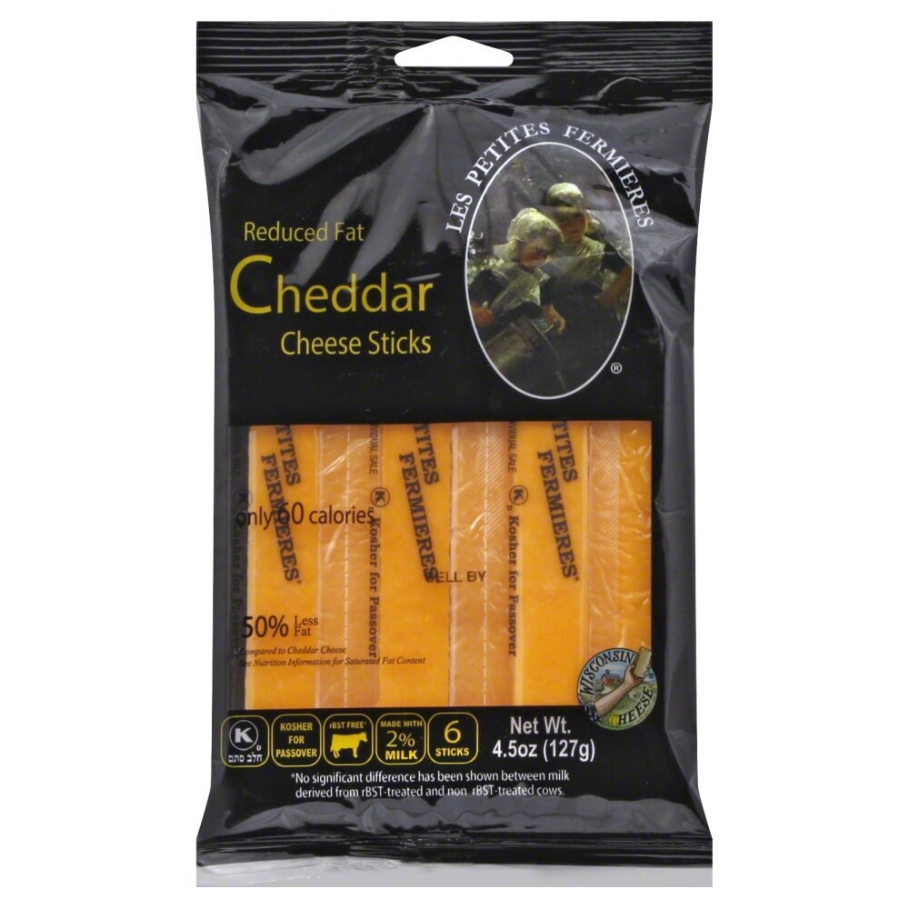 slide 1 of 3, Les Petites Fermieres Cheddar Sticks, 4.5 oz