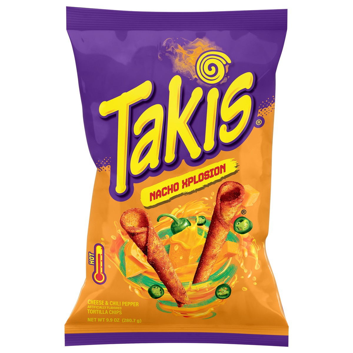 slide 1 of 5, Takis Hot Nacho Explosion Tortilla Chips 9.9 oz, 9.9 oz