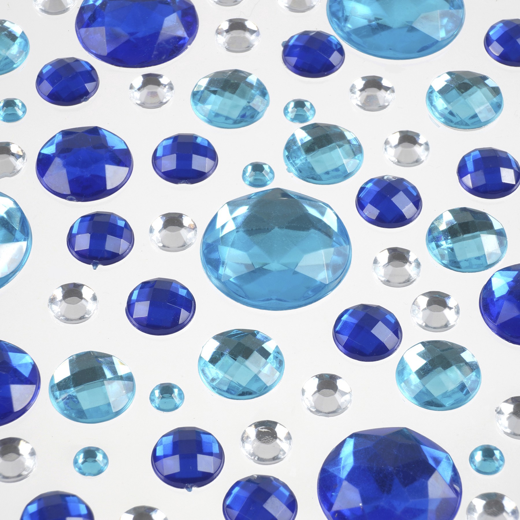 slide 3 of 4, Blue Mixed Gem Bling Sticker Sheet By Recollections, 80 stickers