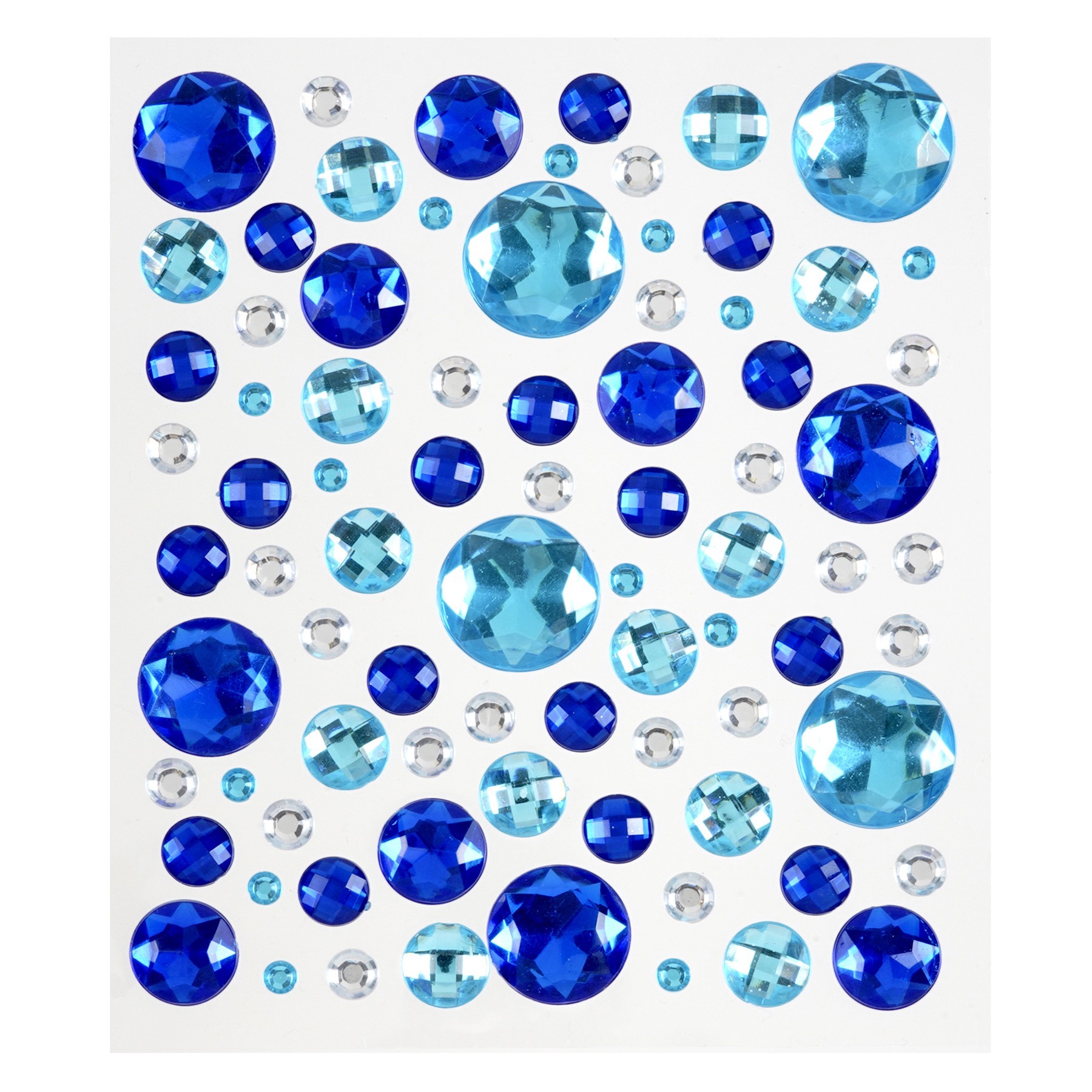 slide 2 of 4, Blue Mixed Gem Bling Sticker Sheet By Recollections, 80 stickers