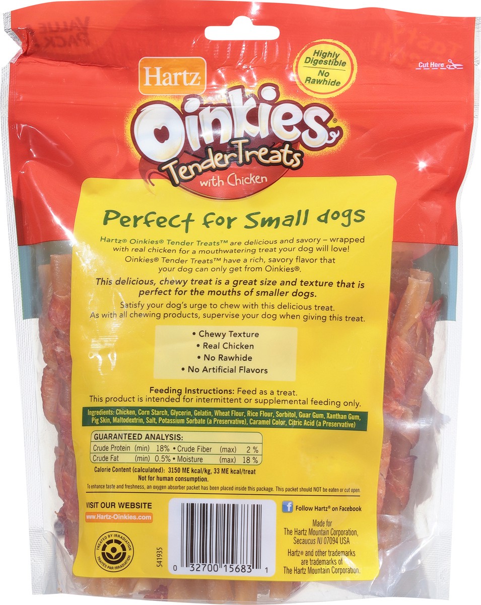 slide 9 of 10, Hartz Oinkies Value Pack Tender Treats Wrapped with Real Chicken Chews for Dogs 36 ea, 36 ct
