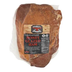 Double L Naturally Hardwood Smoked Honey Glazed Bottom Round Ham