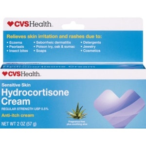 slide 1 of 1, CVS Health Hydrocortisone Cream 1/2% With Aloe, 2 oz