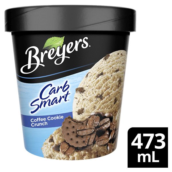 slide 1 of 1, Breyers CarbSmart Frozen Dairy Dessert Coffee Cookie Crumble, 1 pint