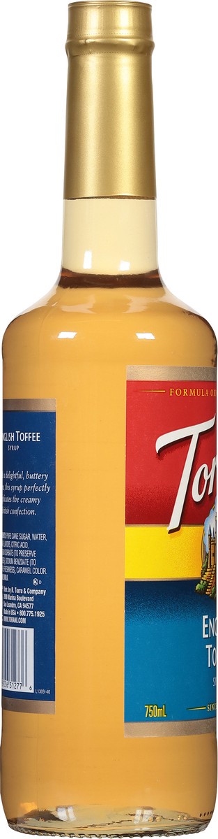 slide 4 of 13, Torani English Toffee Syrup - 25.4 fl oz, 25.4 fl oz