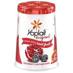 Yoplait Original Blackberry Pomegranate Low Fat Yogurt 6 OZ Yogurt Cup