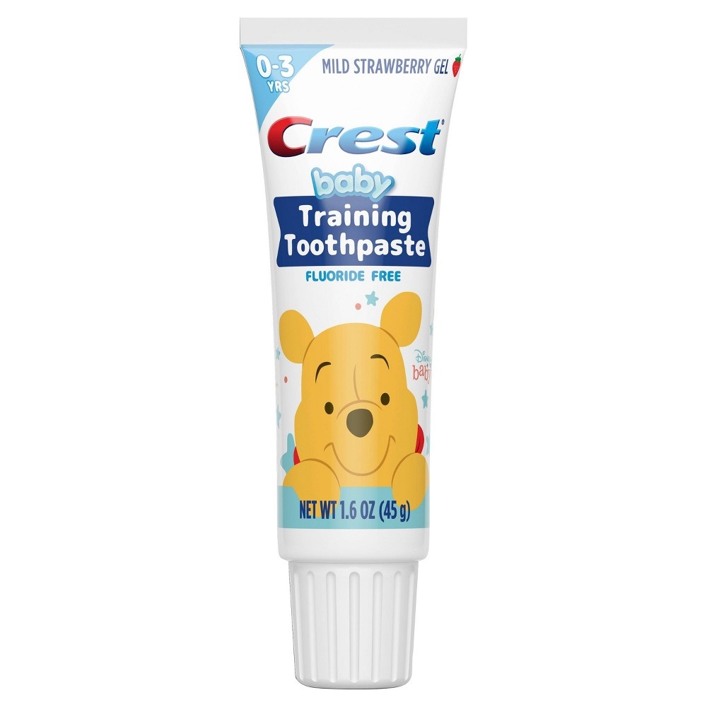 slide 3 of 3, Crest Baby Toothpaste & Toothbrush Disney Training Kit - Strawberry Gel, 1 ct