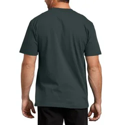 Dickies Men's Hunter Green Short Sleeve Heavyweight Crew Neck Shirt - M