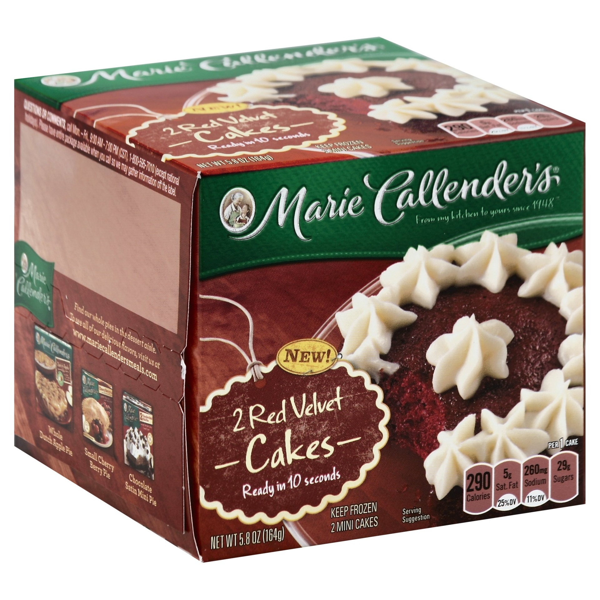 slide 1 of 4, Marie Callender's Red Velvet Cakes 2 ea, 2 ct