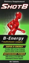 Shot B Tablets B-Energy - 60 ct