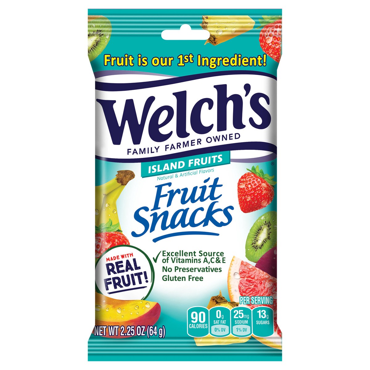 slide 1 of 9, Welch's Island Fruits Fruit Snacks 2.25oz, 2.25 oz