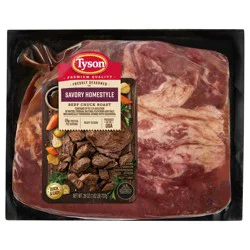 Tyson Half Beef Chuck Roast Homestyle Premium Quality Freshly Seasoned Ready to Cook