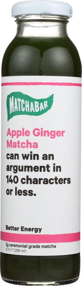 slide 1 of 1, MatchaBar Apple Ginger Matcha, 10 oz