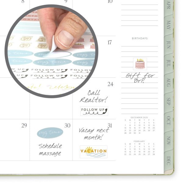 slide 9 of 10, Cambridge Pen+Pillar for Cambridge® Weekly Monthly Planners, Garden Rose, PP2390526, 1 ct