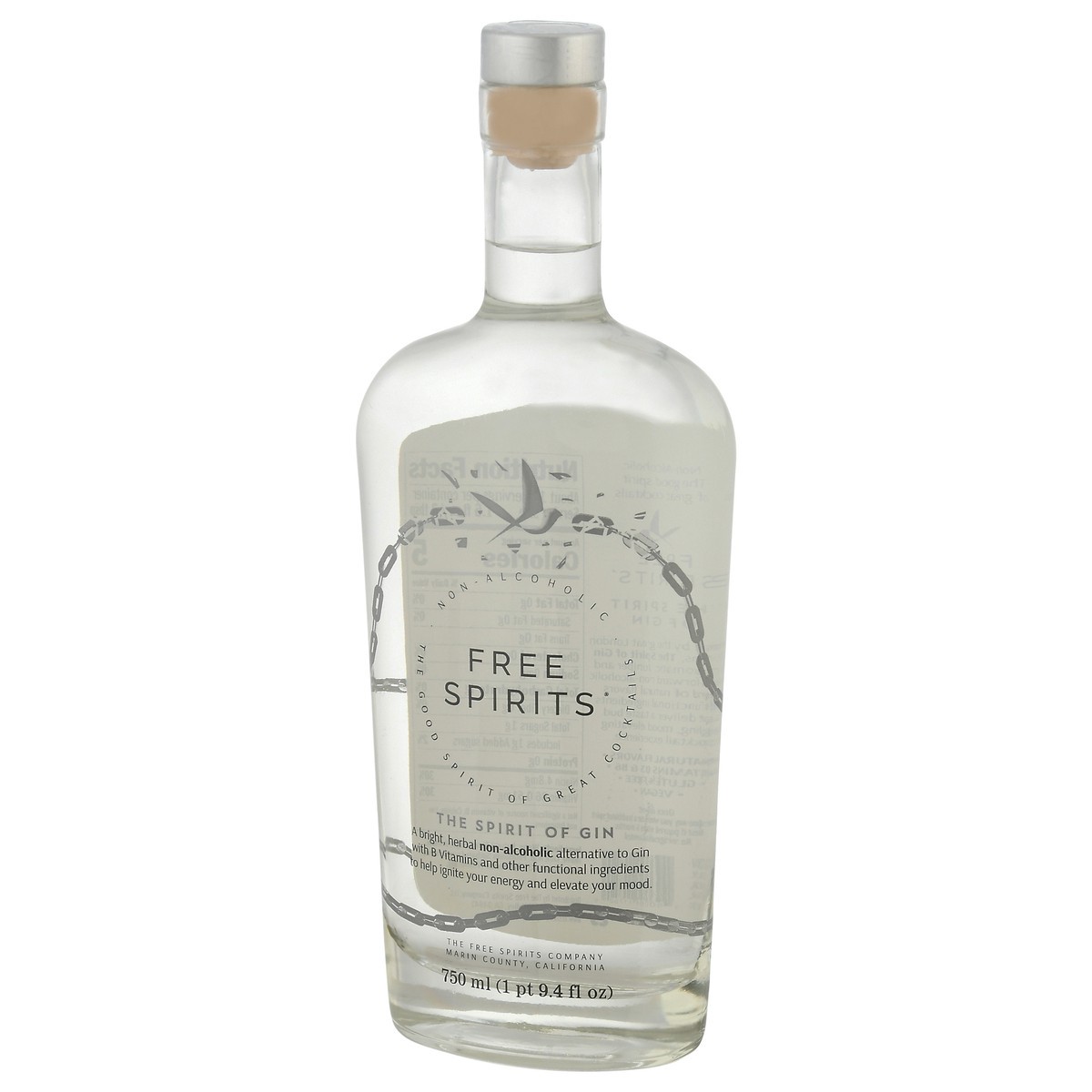 slide 5 of 9, Free Spirits Non-Alcoholic Gin 750 ml Bottle, 750 ml